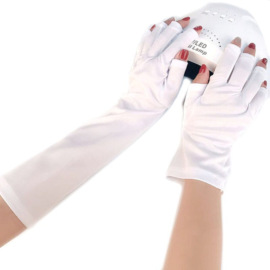 1 Pair UV Protection Nail Glove Nail Art Gel anti UV Gloves UV LED Lamp Nail Dryer Light Radiation Shield Skin Protection Tools